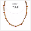 Adult Toffee Amber & Hazelwood Necklace