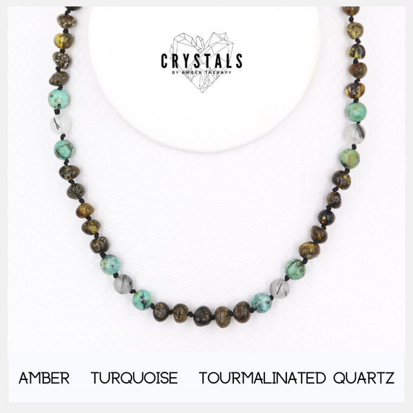 Tourmalinated quartz hot sale necklace