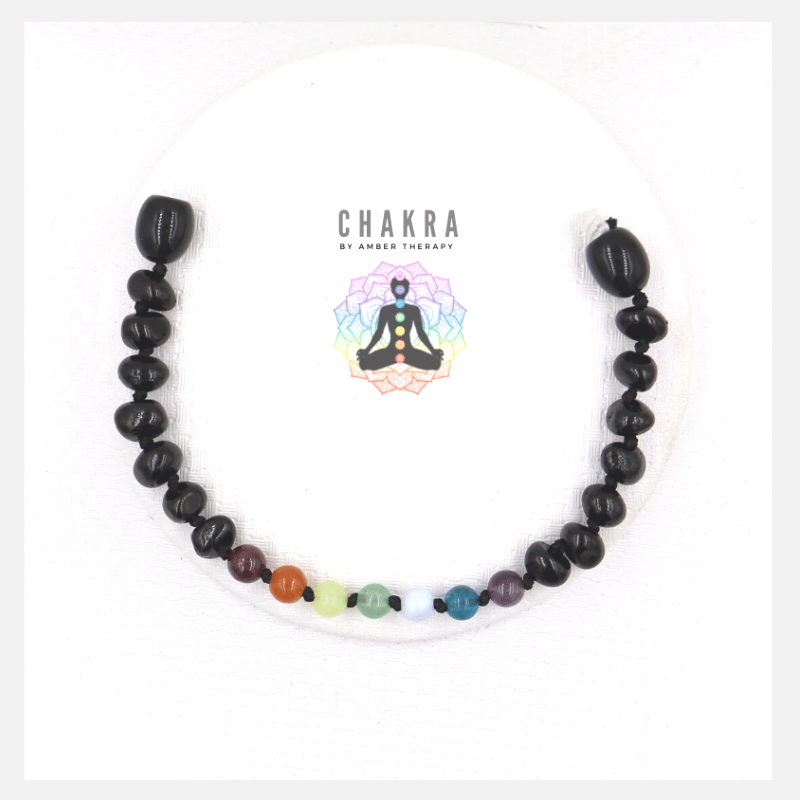 Chakra & Cherry Amber Child Bracelet / Anklet