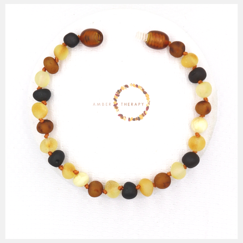Adult Raw Multi Amber Bracelet