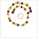Adult Raw Multi Amber Anklet