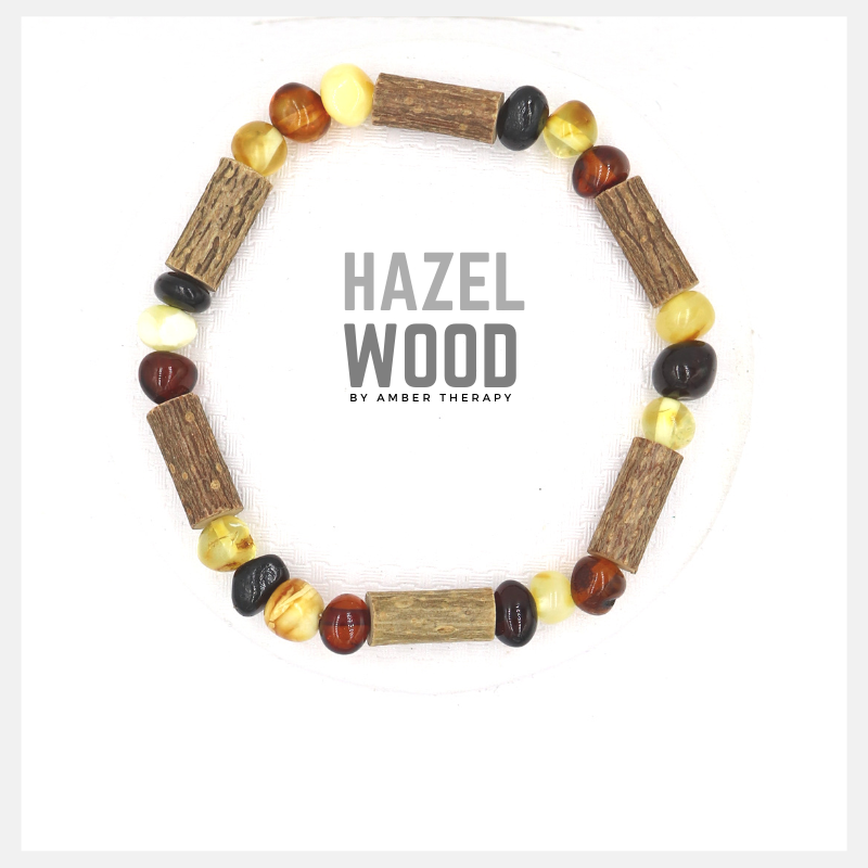 Adult Multi Amber & Hazelwood Bracelet