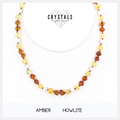 Amber & Howlite Child Necklace