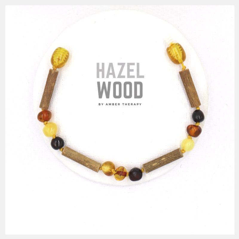 Child Multi Amber & Hazelwood Bracelet / Anklet