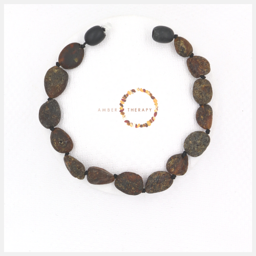 Adult Raw Earth Amber Bean Bracelet