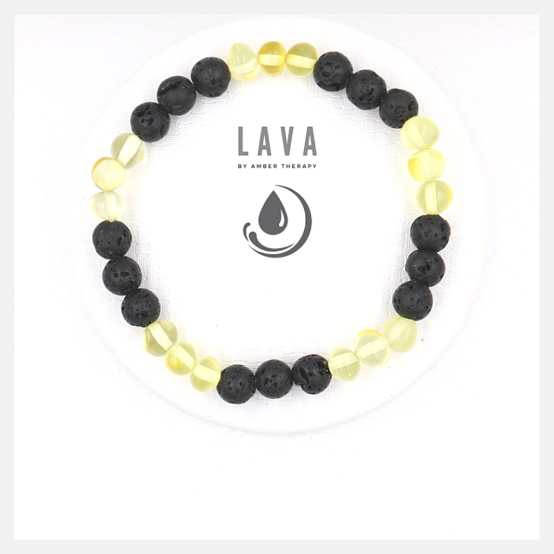 Lava & Honey Amber Adult Bracelet