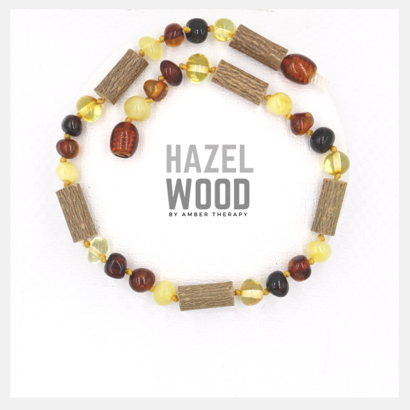 Adult Multi Amber & Hazelwood Anklet