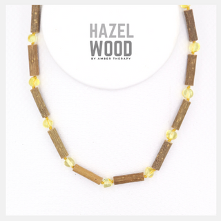 Adult Honey Amber & Hazelwood Necklace
