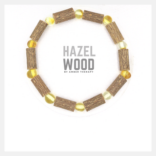 Adult Honey Amber & Hazelwood Bracelet