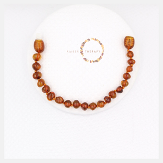 Child Toffee Amber Anklet