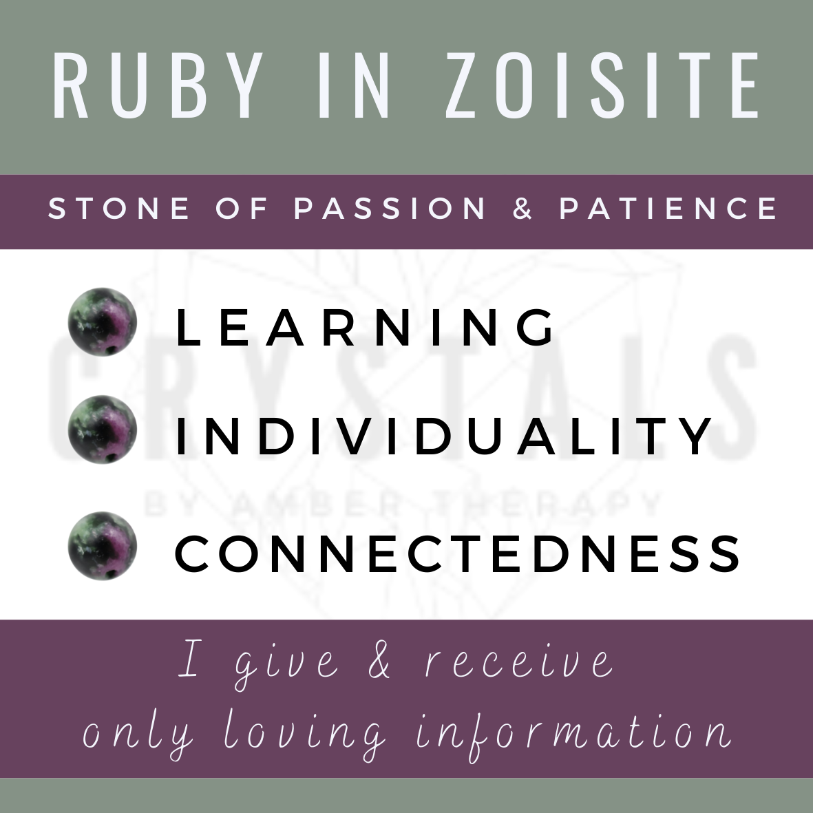 Amber, Lapis, Amethyst & Ruby in Zoisite Adult Anklet
