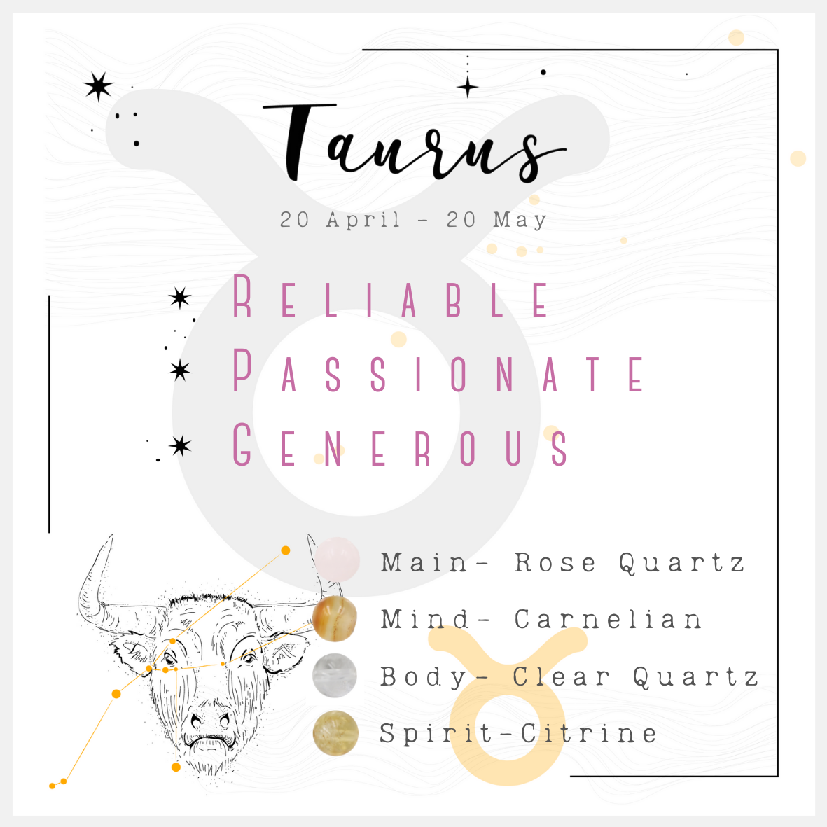 Taurus Adult Bracelet