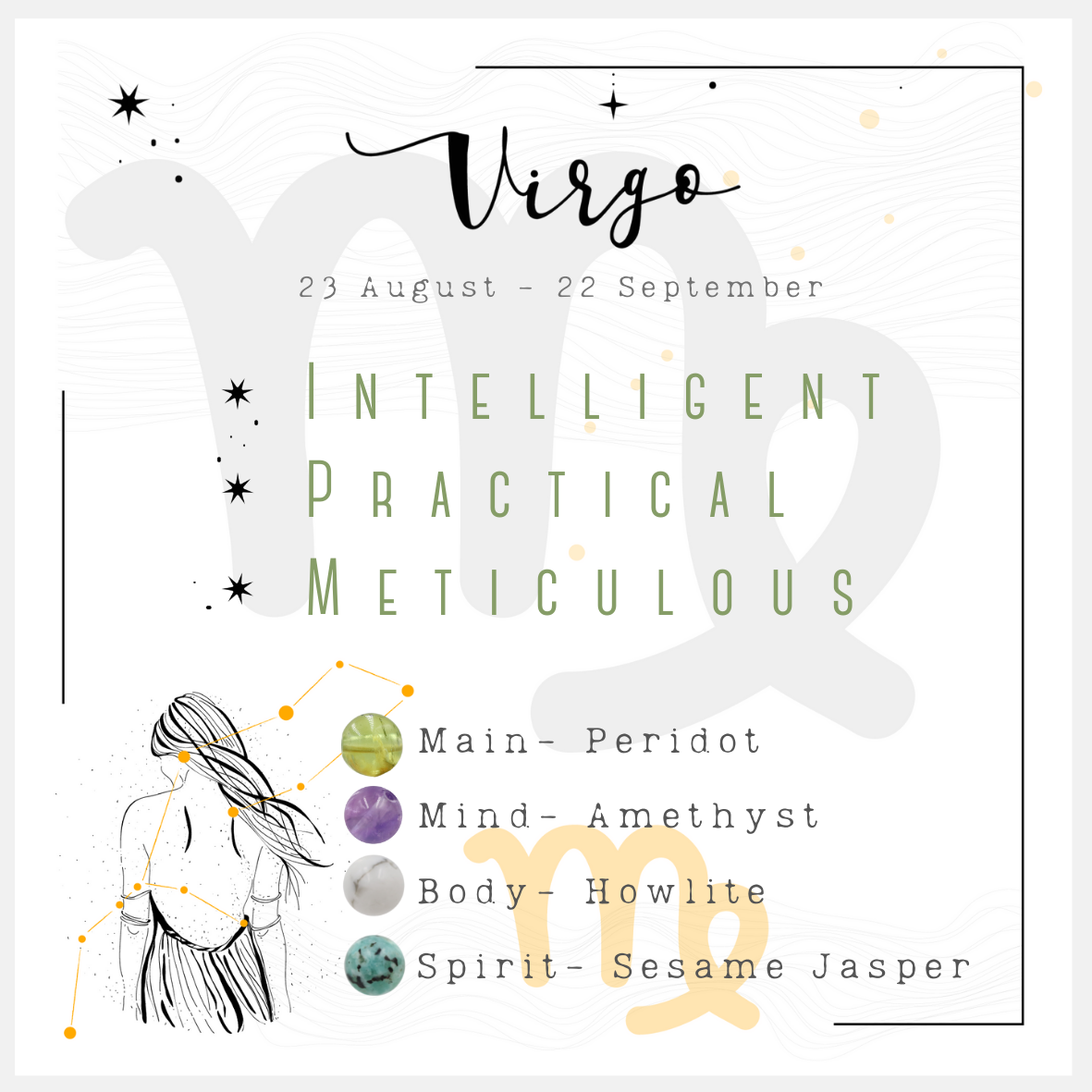 Virgo Adult Anklet