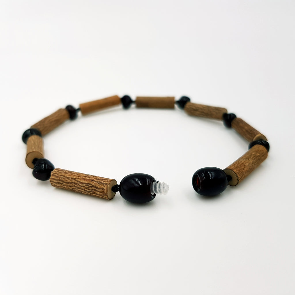 Child Cherry Amber & Hazelwood Bracelet / Anklet