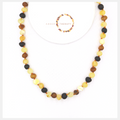 Adult Raw Multi Amber Necklace