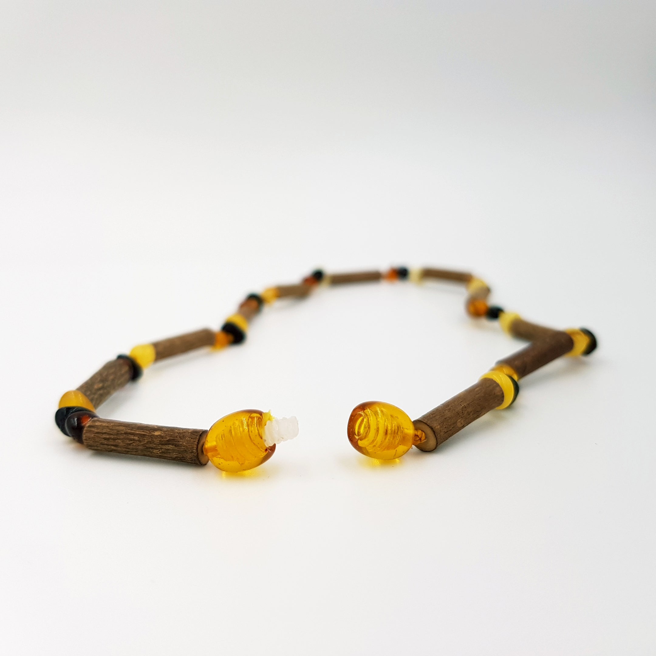 Adult Multi Amber & Hazelwood Necklace